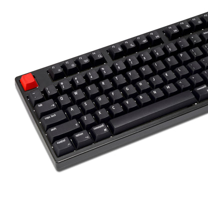 YMDK 139 Mac Keycaps Cherry XDA v2 Profile Normcore Style Gray White Dye Sub PBT White For 104 TKL 60% 96 84 68 64 MX Switches Keyboard