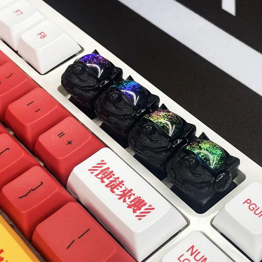 YMDK Space Dog Personalized Keycaps Novel Cool 3D Printing Custom Resin Game ESC for Mechanical Keyboard