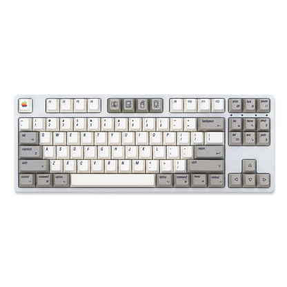 YMDK English Korean 135 Keys MAC Apple Retro Keycaps Cherry Profile PBT Dye Sublimation for 75/87/98/104/108 MX Mechanical Keyboard