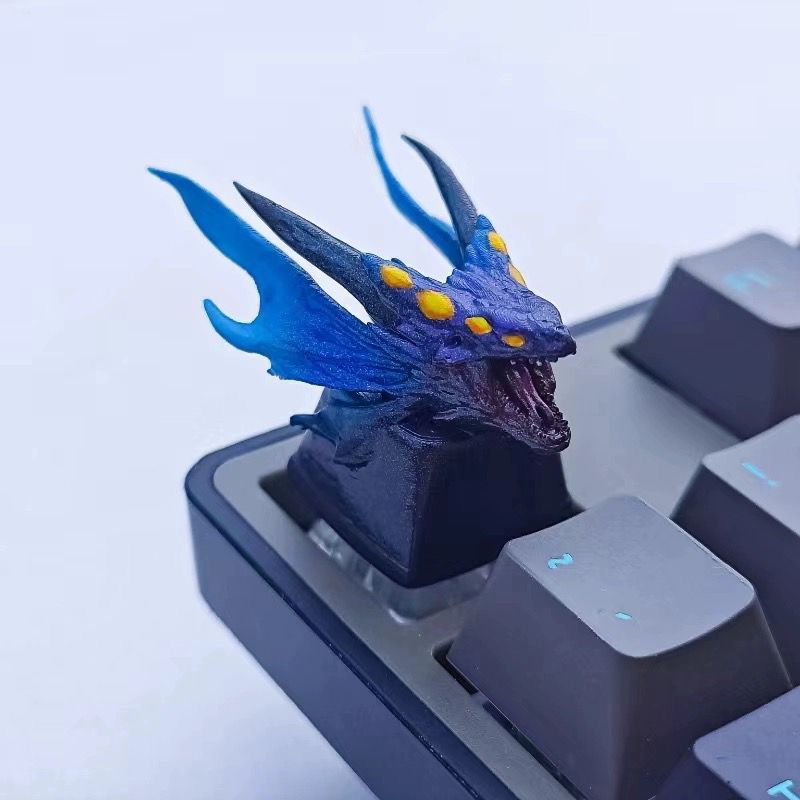 YMDK Monster Dragon Personalized Keycaps Novel Three-dimensional Custom Resin for Mechanical Keyboards