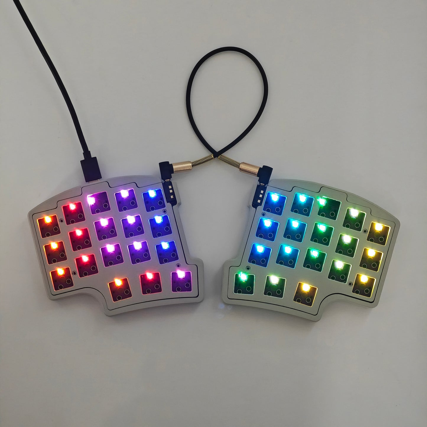 YMDK Split36 keys 3D Print Resin Ergonomics 40% Layout Hotswappable Mechanical Keyboard RGB QMK VIAL All key programmable Mini Keyboard Kit(Pre-sale)