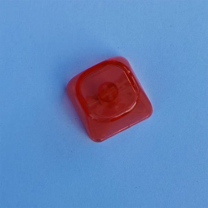 YMDK Gradient Series 1u MOA Profile Keycaps 1 pcs Blank Clear Shine-Through PC for MX Mechanical Keyboard - Red/Pink/Blue/Purple