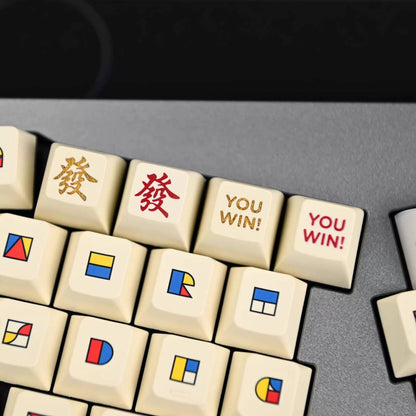 YMDK Fortune Planet Personalized Keycaps Creative Novel Keycap Dye Sub PBT Key Caps for MX Mechanical Keyboard