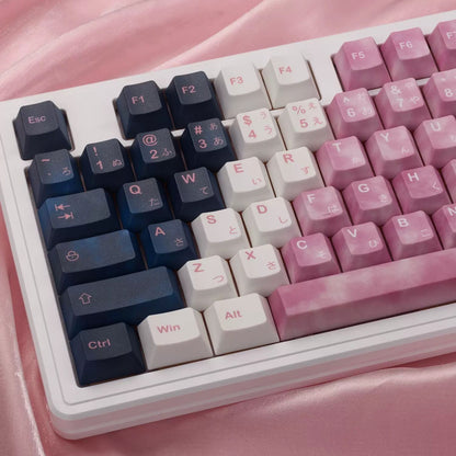 YMDK Zashiki-warashi Theme Creative Two-dimensional Animation PBT Dye sublimation Light Transmission Cherry Profile for Mechanical Keyboard