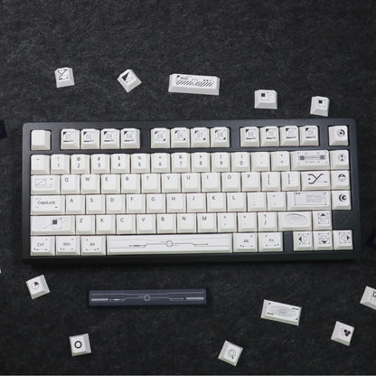 YMDK 139 keys Virtual Space Theme Keycaps PBT Dye Sub Cherry Profile Custom Keycap for 61/68/75/87/98/104/108 MX Mechanical Keyboard