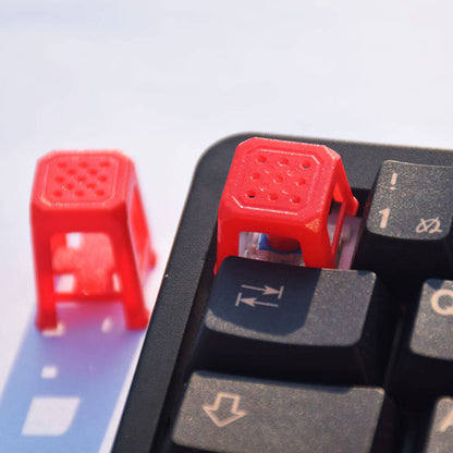 YMDK Stool Keycaps Cute Miniature Plastic Stool 3D Print Resin for Mechanical Keyboard