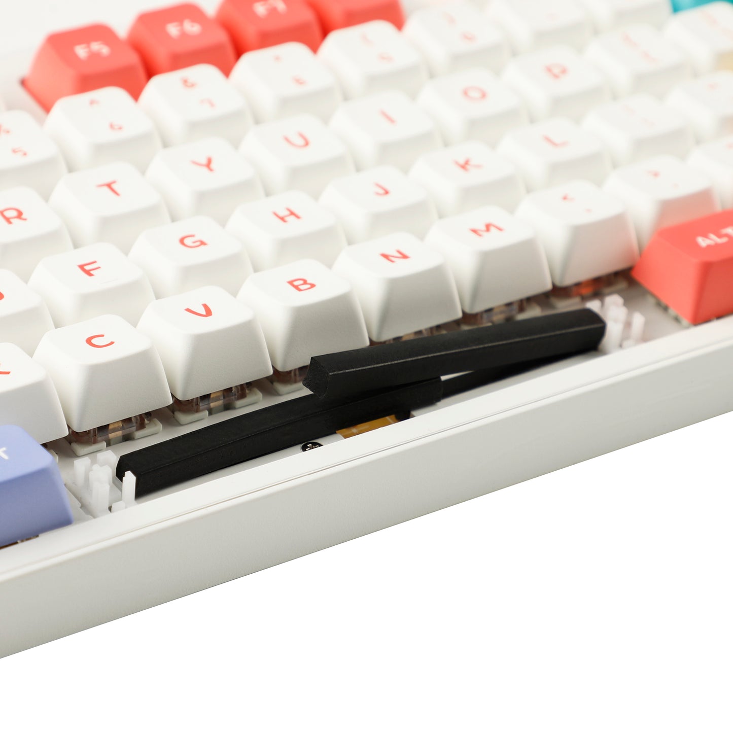 YMDK Plate Mounted Stabilizers Rubber Strip to Reduce Noise Dust Proof For Spacebar