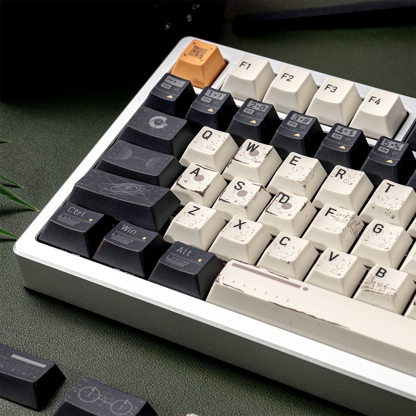 YMDK Future Theme Keycaps 142 Keys PBT Dye Sub Cherry Profile Cool Keycap for 61/64/68/84/87/96/108 MX Mechanical Keyboard