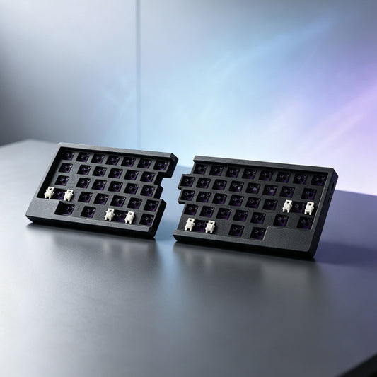 WHKB Wireless Split Mechanical Keyboard, 2.4G Ergonomic Split Hot Swap Keyboard, Programmable VIAL Gaming Keyboard Kit