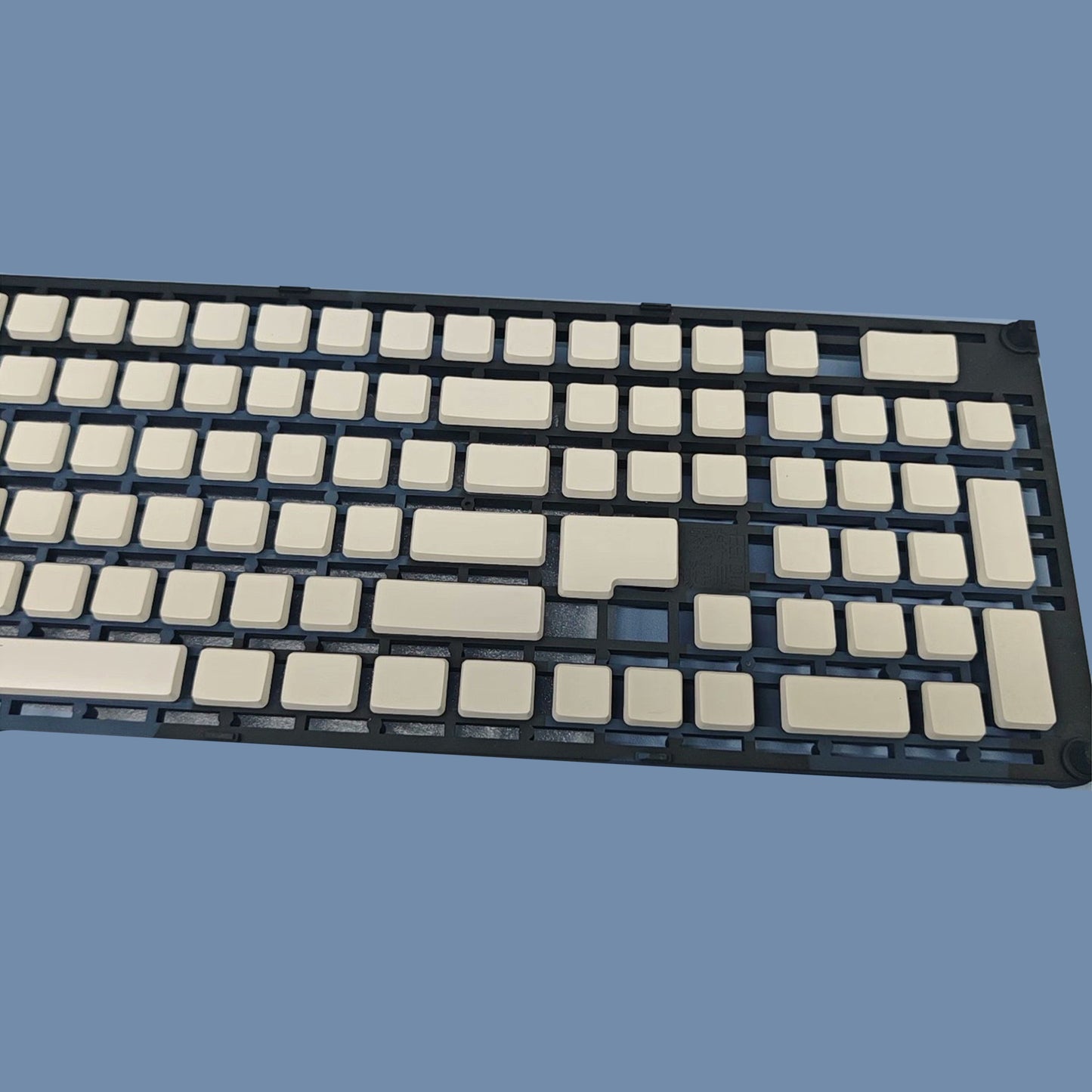 White PBT 115 keys Blank Low Profile Keycaps Compatible with Keychron Pro Max Low Profile MX Mechanical Keyboard DIY