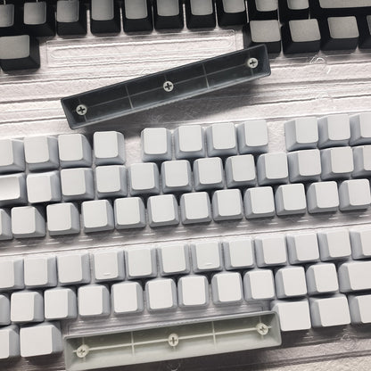 YMDK 108 Keys Black White Blank ABS Spray-painted OEM XDA Profile Keycaps for MX Mechanical Keyboards DIY Laser Engraving