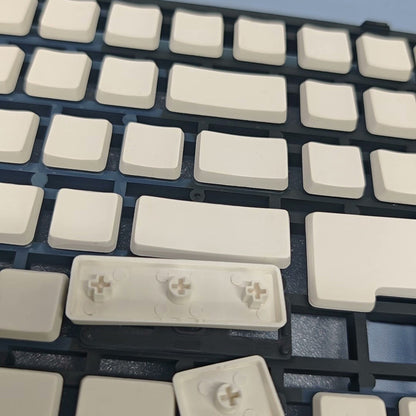 White PBT 115 keys Blank Low Profile Keycaps Compatible with Keychron Pro Max Low Profile MX Mechanical Keyboard DIY