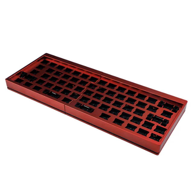 YMD-Split 64 V2 Aluminum Case With Acrylic Layer Kit (RGB Underglow Hotswap Kit/VIAL Programmable)