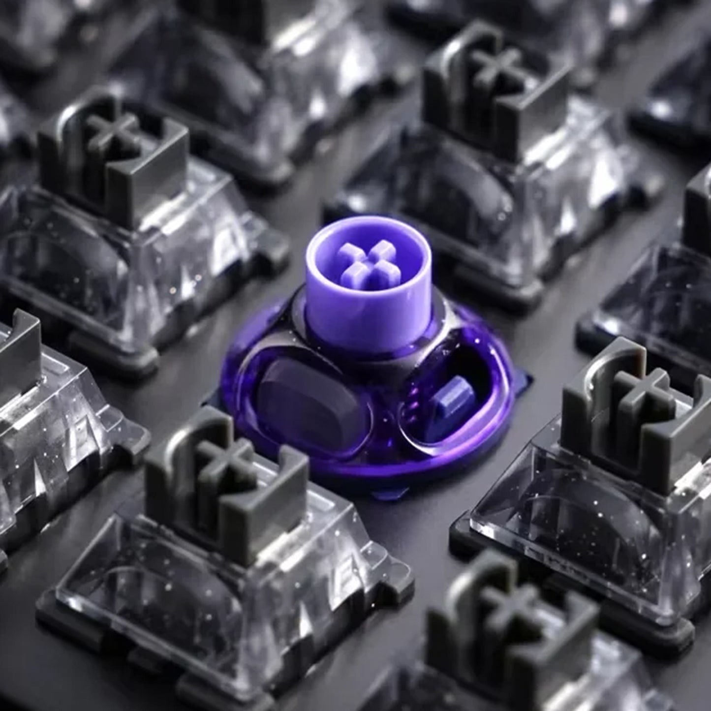 UFO Magnetic Switch Deep Clacky Sound Hot Swap 40gf Magnetic Linear Switches for Keyboard Hall Effect Keyboard RGB