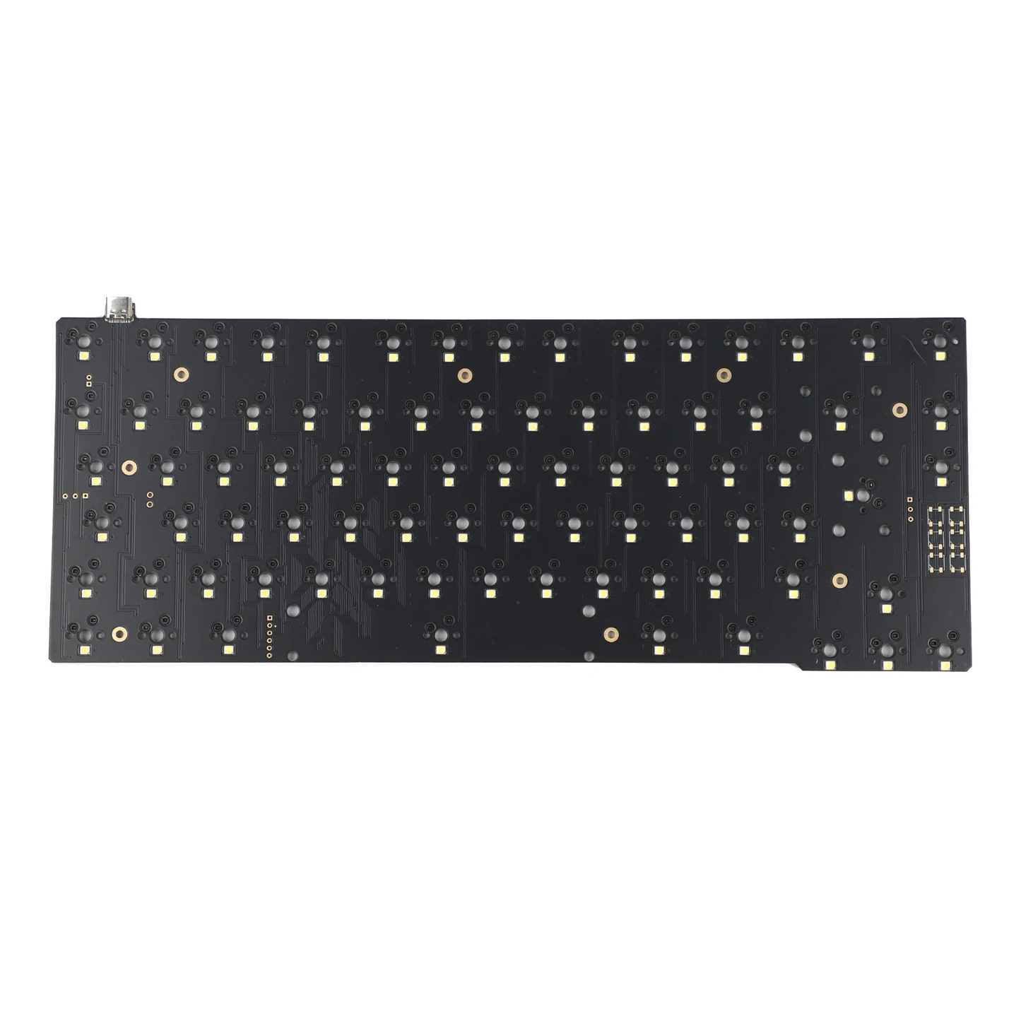 ID80 V2 Aluminum And Acrylic Bottom With Brass Weight Kit(ANSI RGB QMK VIA Hotswap Supported/Powder Coat)