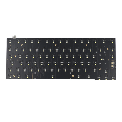 ID80 V2 Aluminum And Acrylic Bottom With Brass Weight Kit(ANSI RGB QMK VIA Hotswap Supported/Powder Coat)