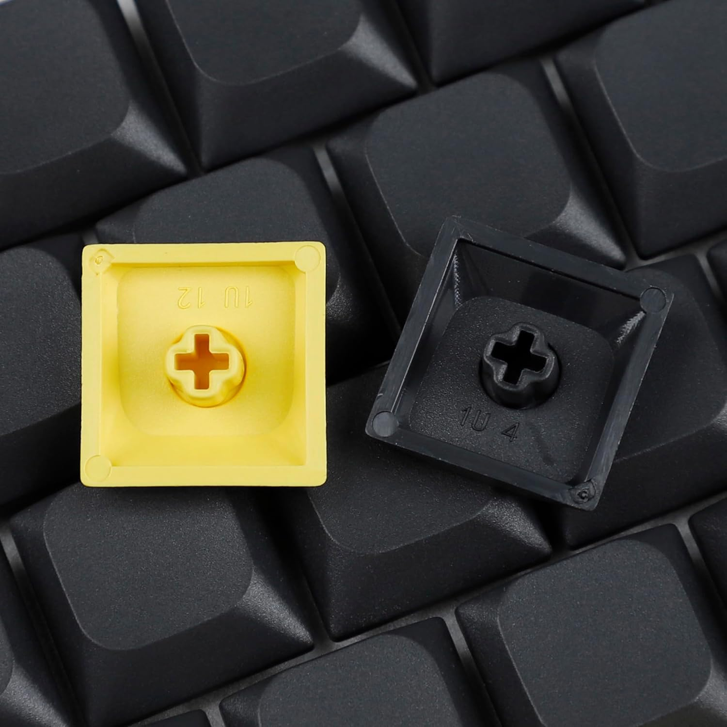 YMDK Ultra-Slim Style Blank Mx Low Profile Dye Sub PBT Keycaps for Mx 61 64 68 75 84 87 96 108 Layout Mechanical Keyboard