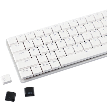 YMDK Ultra-slim Low Profile Keycaps 127 Keys Dye-Sub JWA Profile Backlit Shine Through Keycap for nuphy keychron 61/68/87/98/104/108 MX Ultra-Slim Keyboard