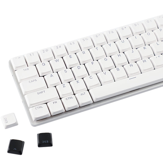 YMDK Ultra-slim Low Profile Keycaps 127 Keys Dye-Sub JWA Profile Backlit Shine Through Keycap for nuphy keychron 61/68/87/98/104/108 MX Ultra-Slim Keyboard