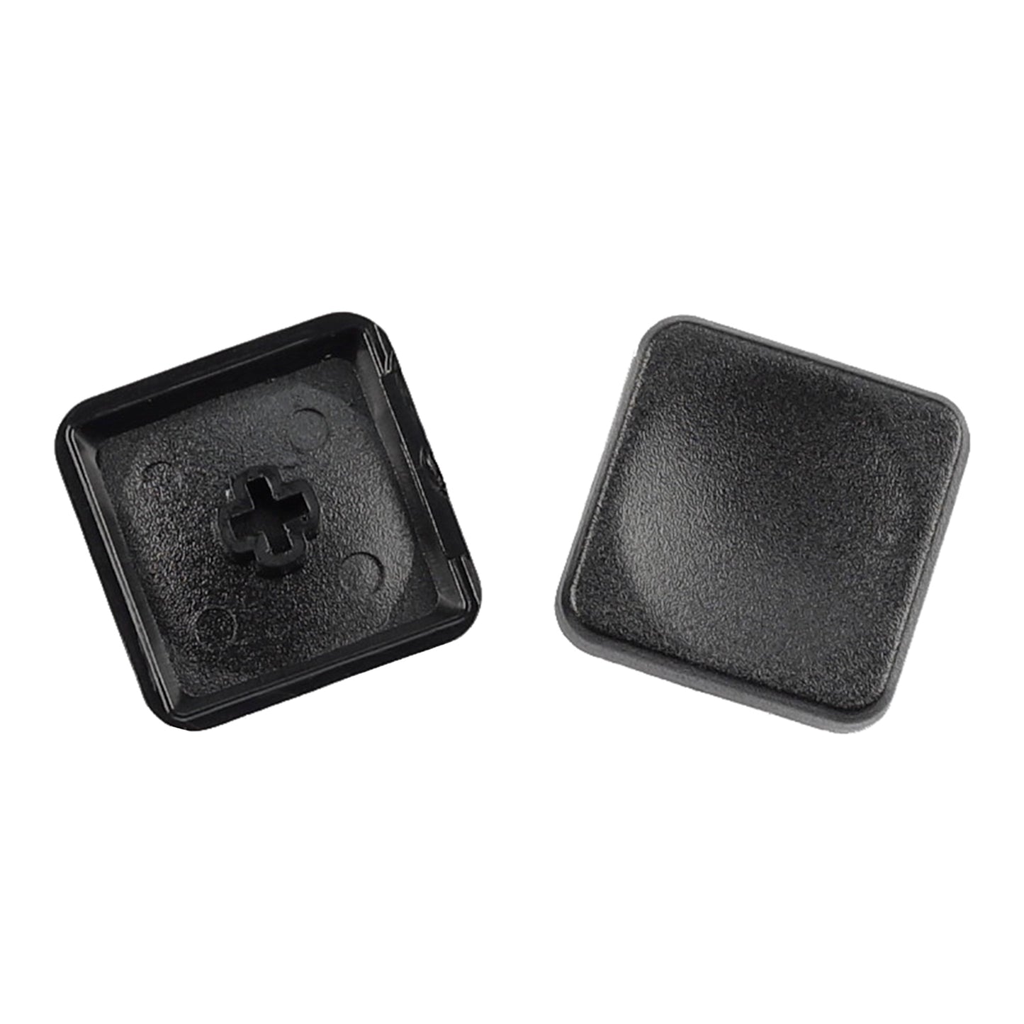 YMDK Square Round 1u Low Profile Blank Black White Keycaps PBT Material DIY for Kailh Choc 1350/1353 Switch Mechanical Keyboard