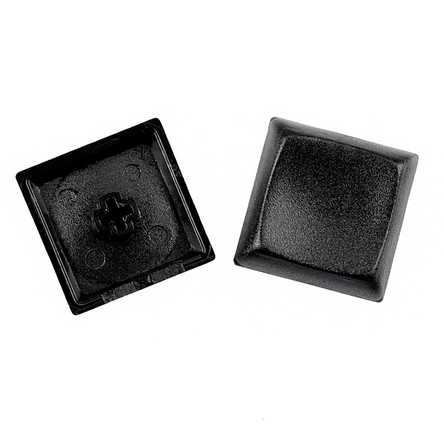 YMDK Square Round 1u Low Profile Blank Black White Keycaps PBT Material DIY for Kailh Choc 1350/1353 Switch Mechanical Keyboard