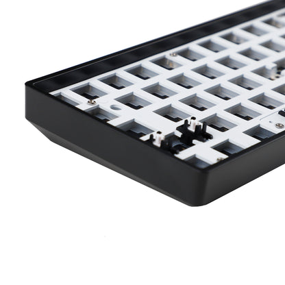 GK61 Pro RGB Wired Gasket Hot Swap Hot-swappable Knob 60% Fully Programmable NKRO Keyboard Kit（Support QMK VIA Support Split space ）