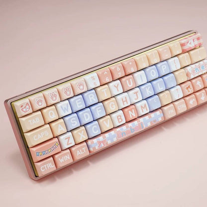 YMDK Chuansha Daji Theme Keycaps Full Set 127 Keys XDA Profile PBT Dye Sub Key Cap for MX Mechanical Keyboard