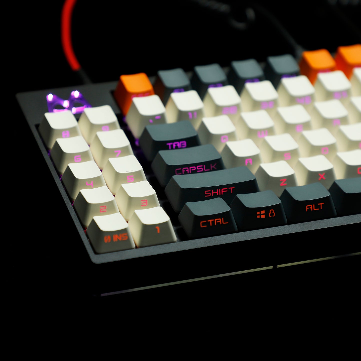 [GB/Shipping Time]YMD-75% Split 84 RGB Aluminum Kit(ANSI South Facing VIA VIAL Fully Programmable)