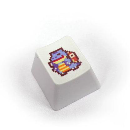 YMDK Pixel Style Theme Keycaps Cute Cartoon Pet Elf Personality Key Cap Dye Sublimation PBT OEM Profile R4 for Mechanical Keyboard