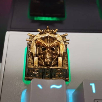 YMDK Egyptian Pharaoh Pyramid Personalized Keycaps Three-dimensional Hand-made Custom Resin Keycap for MX Mechanical Keyboard