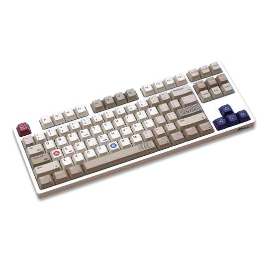 YMDK 133 Keys 1989 Dye Sub PBT Cherry Profile Top Print Keycap for 61 68 75 84 87 96 104 108 MX Mechanical Keyboard Layout