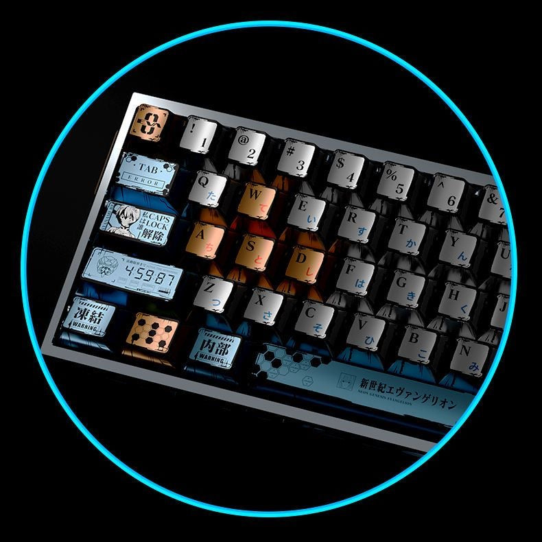 YMDK 126 Key Retro Pearlescent Metallic PBT Keycaps – Cherry Profile Dye Sublimation | Vibrant Color, Wear-Resistant for MX 60%/65%/75%/80%/100% Gaming Mechanical Keyboards