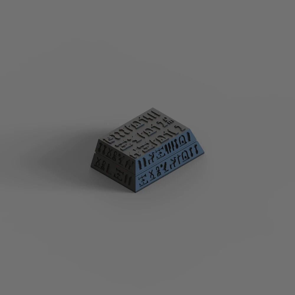 YMDK Egyptian Black Personalized Keycaps Creative Resin for MX Switches Mechanical Keyboard