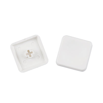 YMDK Square Round 1u Low Profile Blank Black White Keycaps PBT Material DIY for Kailh Choc 1350/1353 Switch Mechanical Keyboard