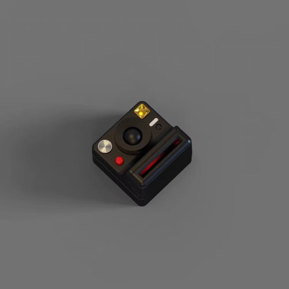 YMDK 1pcs Esc 1u Tab 1.5u Camera Theme Keycaps White Black Blue Personalized Resin 3D Cute Keycap for MX Mechanical Keyboards