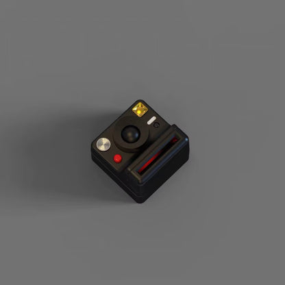 YMDK 1pcs Esc 1u Tab 1.5u Camera Theme Keycaps White Black Blue Personalized Resin 3D Cute Keycap for MX Mechanical Keyboards