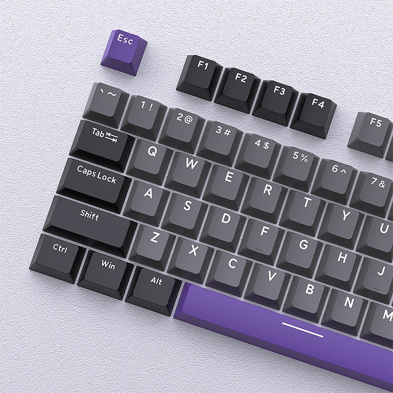 YMDK 126 Keys Blue Mecha Theme Keycaps Cherry Profile PBT Dye Sub Keycaps Cool Custom Key Caps for MX Mechanical Keyboards