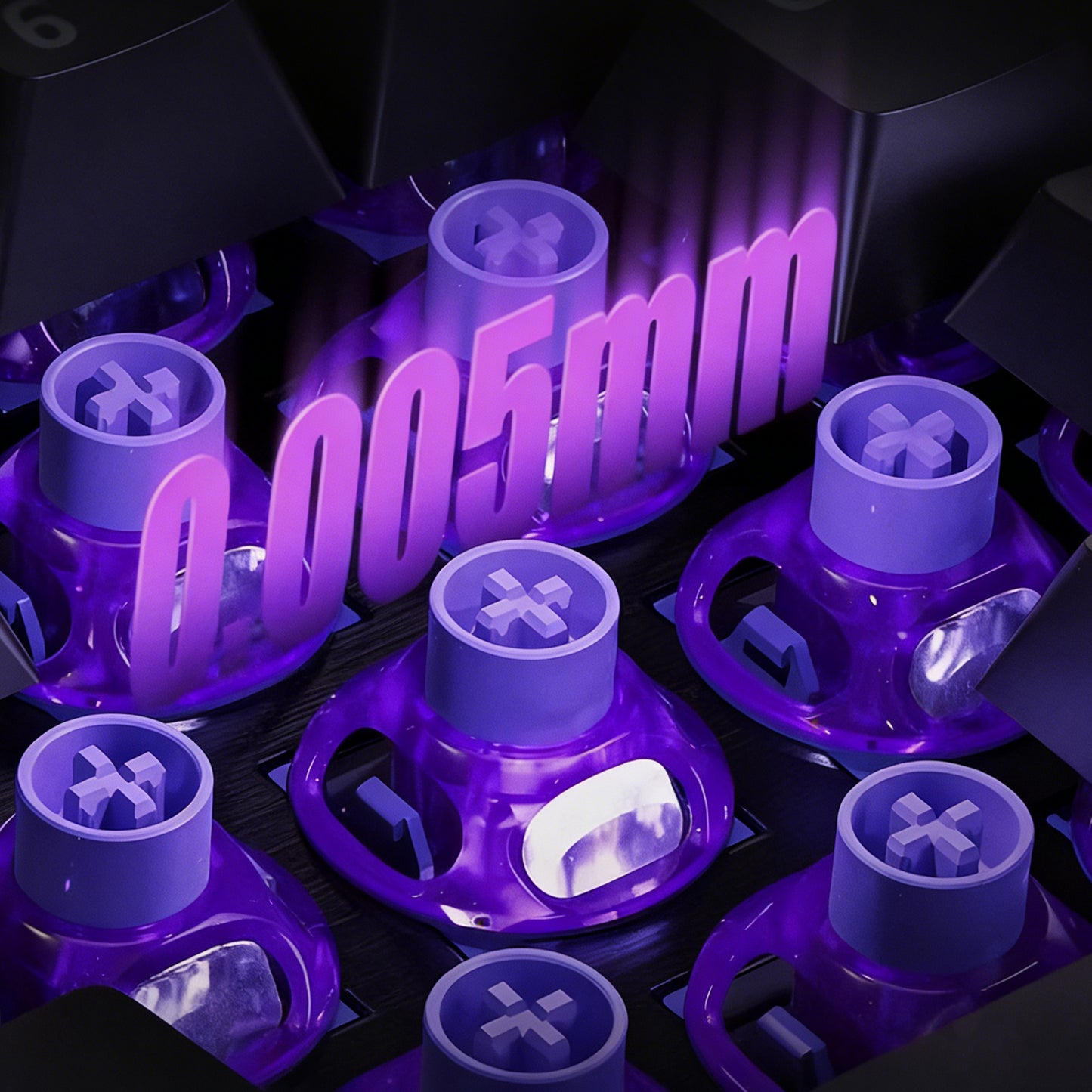 UFO Magnetic Switch Deep Clacky Sound Hot Swap 40gf Magnetic Linear Switches for Keyboard Hall Effect Keyboard RGB