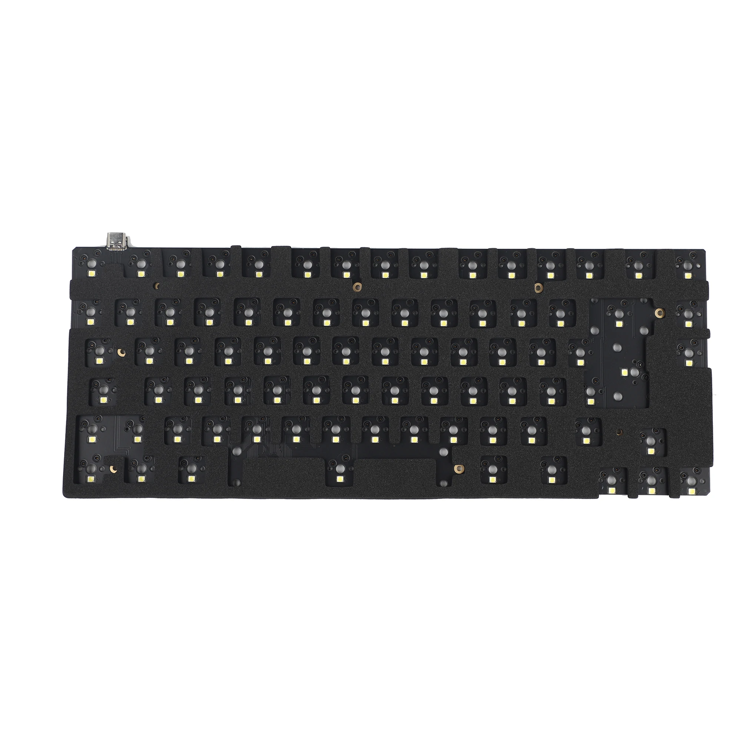 ID80 ASIN ISO QMK Swappable Hot Swap Type C PCB VIA Support ID80 V2 ISO ASIN Case