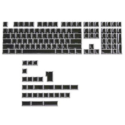 YMDK 136 Keys Jelly Black Double-shot PC Material OEM Profile Top Side Print Keycaps for 61/68/84/104/108 MX Mechanical Keyboard
