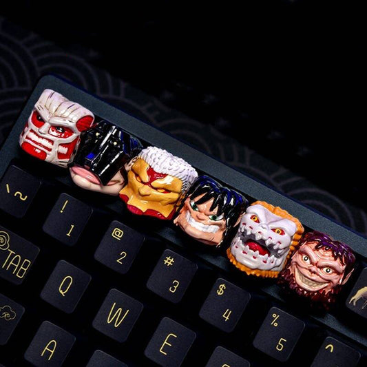 YMDK Devil Personalized Keycap Cool Novel Key Caps Resin for MX Switches Mechanical Keyboard