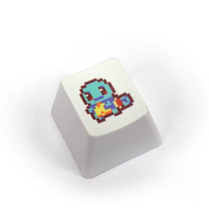 YMDK Pixel Style Theme Keycaps Cute Cartoon Pet Elf Personality Key Cap Dye Sublimation PBT OEM Profile R4 for Mechanical Keyboard