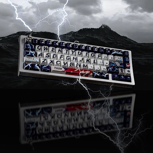 YMDK Lightning Theme Keycaps 142 Keys Cherry Profile PBT PC Material for Mechanical Keyboard