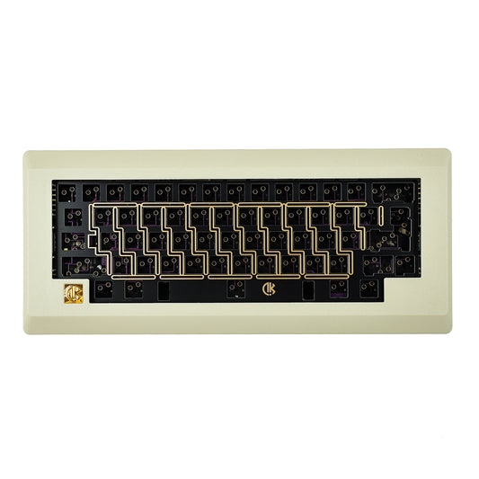 M0110 D0110 Retro 60% Mini keyboard Hot Swappable ANSI ISO Gasket Type C Detachable PCB Plastic Case FR4 Plate Mechanical Keyboard Kit（ Support VIA VIAL ）
