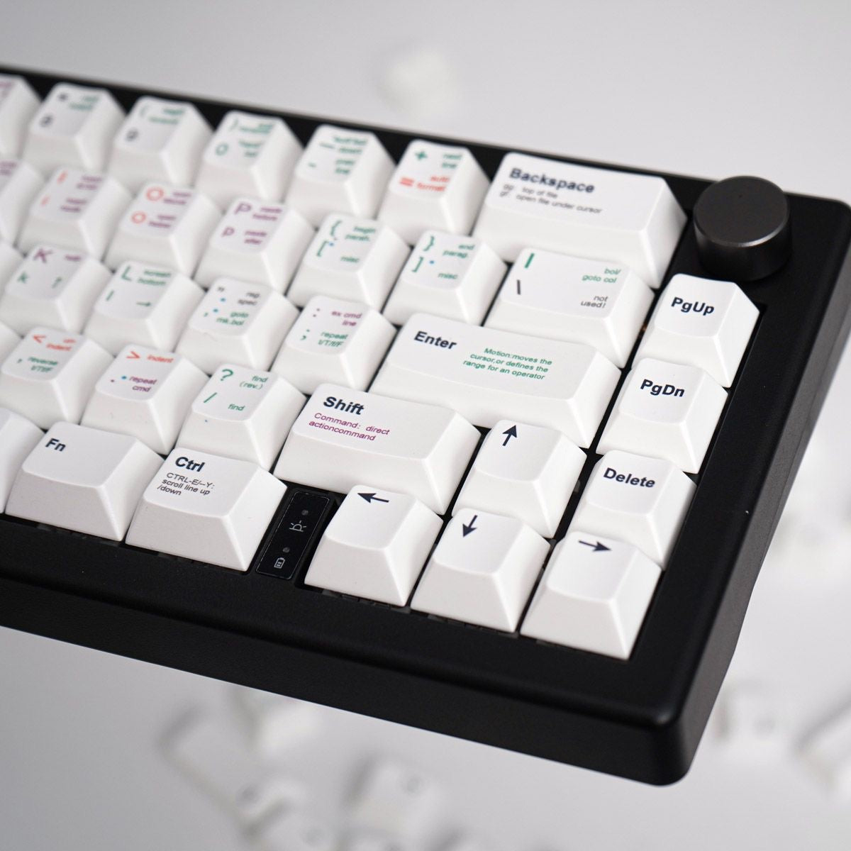 YMDK White Programmer Keycaps Full Set 139 Keys PBT Dye Sub Cherry Profile Keycaps Creative Novel Interesting Keycaps for 64/68/75 MX Key Mechanical Keyboard