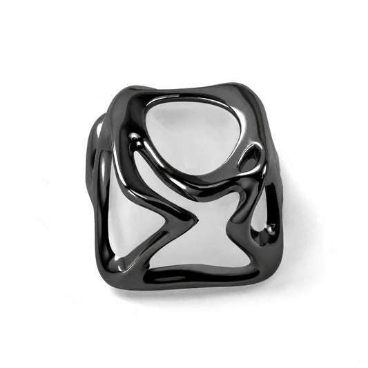 YMDK Organic Hollow Artisan Keycap, Twisted Fluid Shape ABS Electroplated Custom Key Cap for Mechanical Keyboard