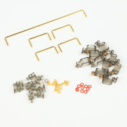 JWK DK V2 PCB Screw-in Stabilizers(Gold Wire Clear Or Black-Clear/Special Design No Dropping Wire)