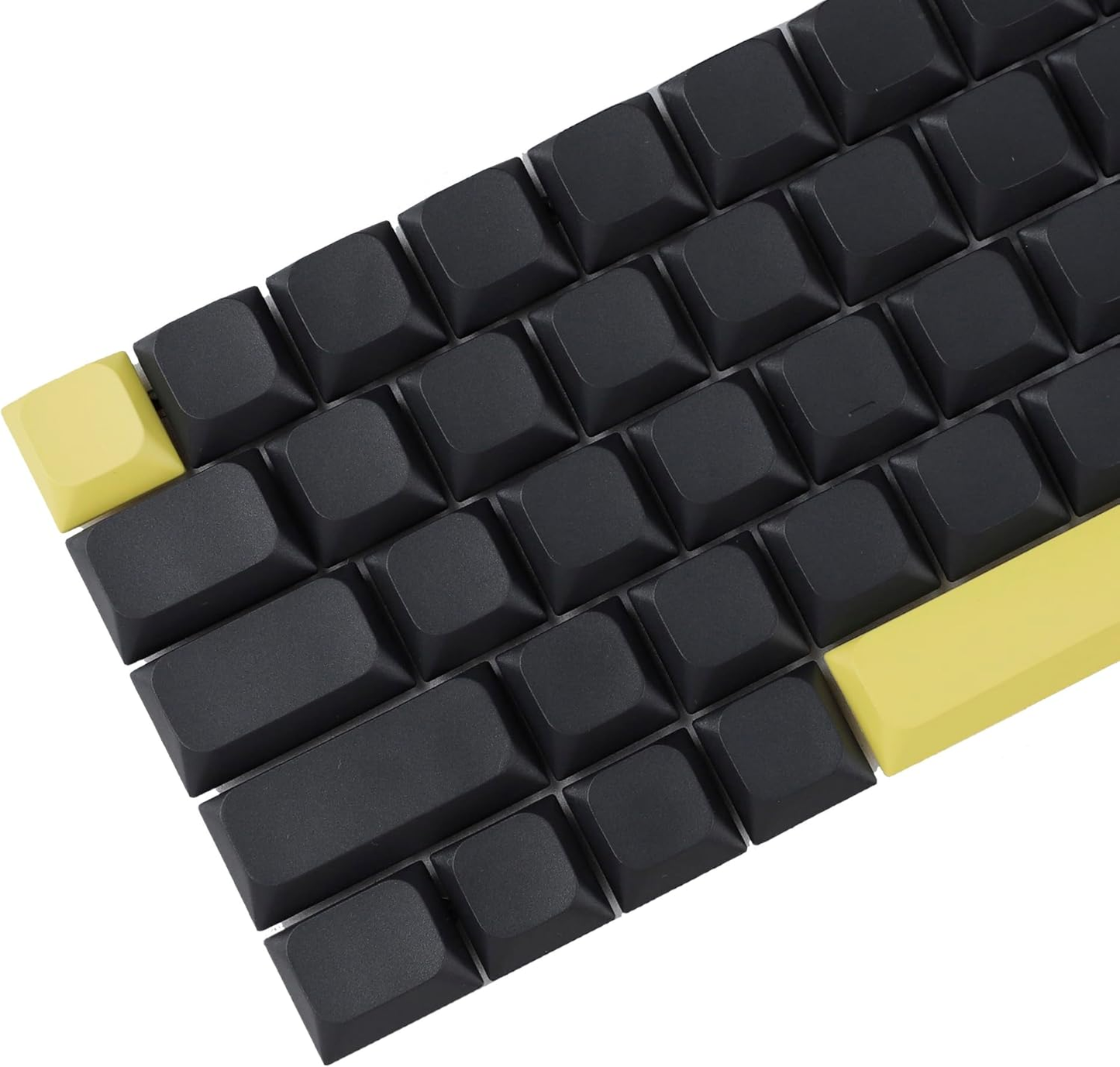 YMDK Ultra-Slim Style Blank Mx Low Profile Dye Sub PBT Keycaps for Mx 61 64 68 75 84 87 96 108 Layout Mechanical Keyboard