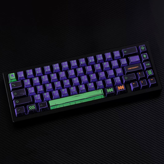 YMDK 150 Keys Comic Retro Machinery Cherry Profile PBT 5 Sides Dye Sublimation Keycaps for MX Mechanical Keyboards 75/87/98/104/108