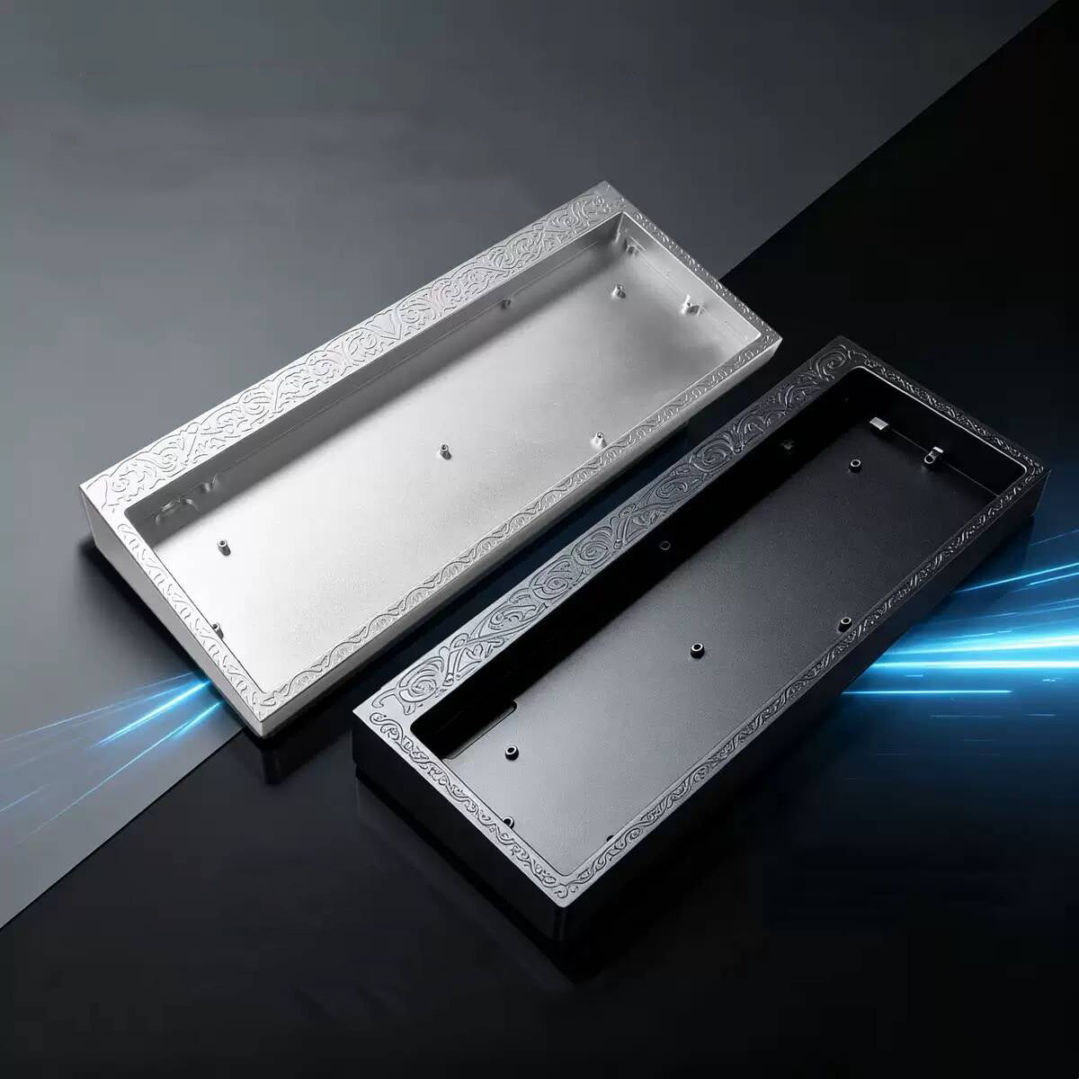 YMDK 60% Hollow60 GH60 Aluminum Case For Wooting60HE Poker2 Pok3r DZ60 YD60MQ GK61 GK64 DK64 Similar to Holy60